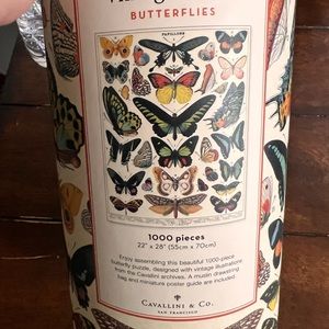 Vintage butterfly puzzle